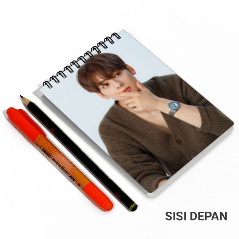 

CUSTOM SPIRAL NOTEBOOK | DESAIN SUKA SUKA | EUNWOO DUA SISI BERBEDA | BISA SATUAN