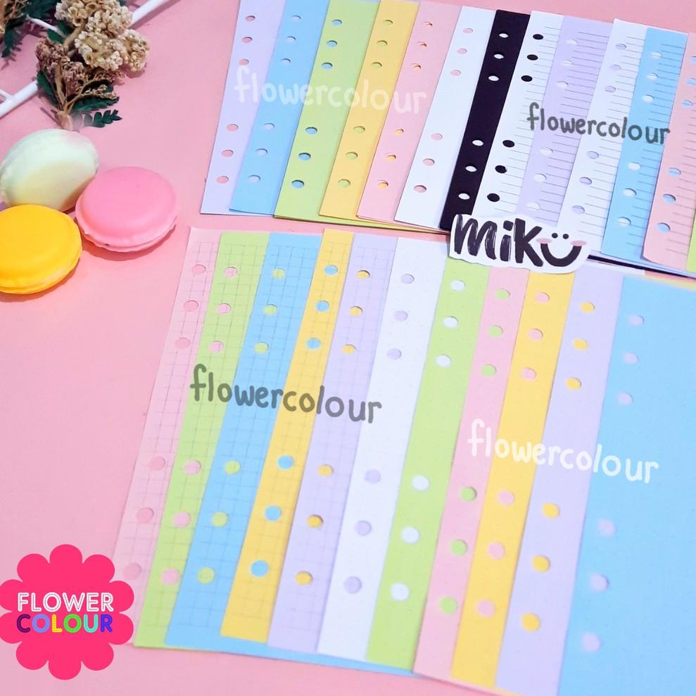 

HMV ISI BINDER LOOSE LEAF RAINBOW POLOS - A6 6RING POLOS✶ (Ready Stok)Best produk ➪