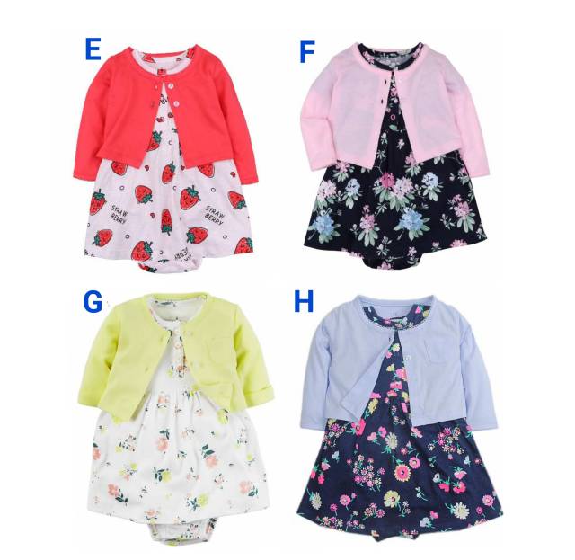 Carter dress/ dress bayi/ dress anak/ gaun bayi/ Gaun