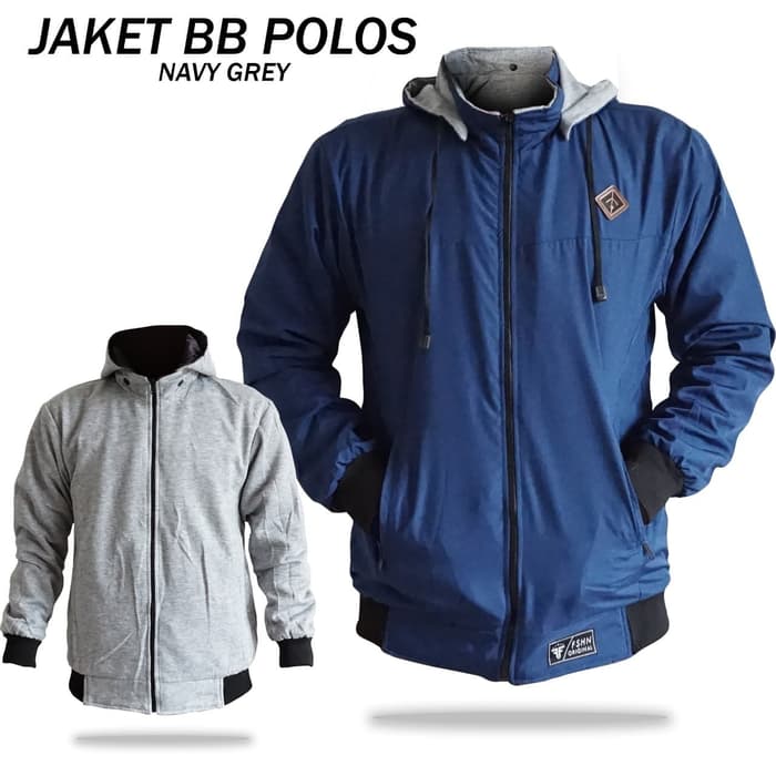 Jaket Bomber Big Size Original / Jaket Size XXL - DC BB NAVY, XXL