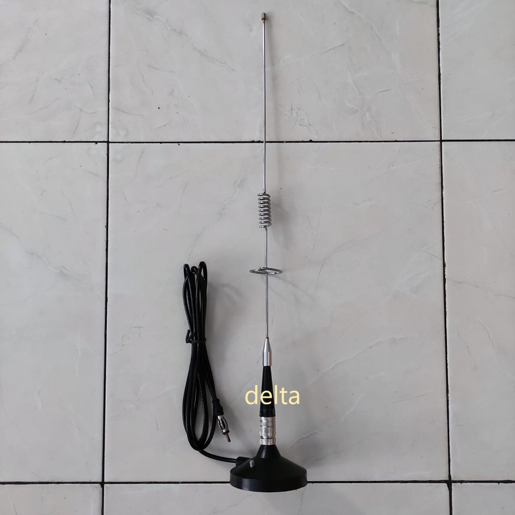Antena Ulir Radio AM FM Magnet mobil universal antena 53cm