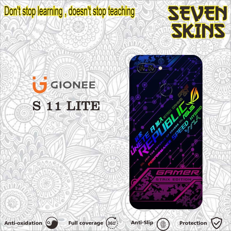 SKIN HANDPHONE DAPAT 2 PCS  GIONEE S11 LITE ROG