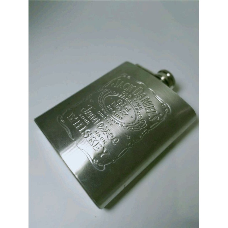 (TER_UNiK)Botol Minum unik Stainless Steel bentuk bir Hip Flask 7 Oz-5
