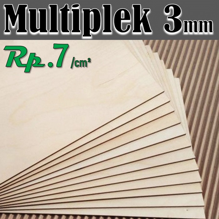 Triplek 3mm Custom GRADE A harga Rp.7/cm2 | Kualitas Terjamin