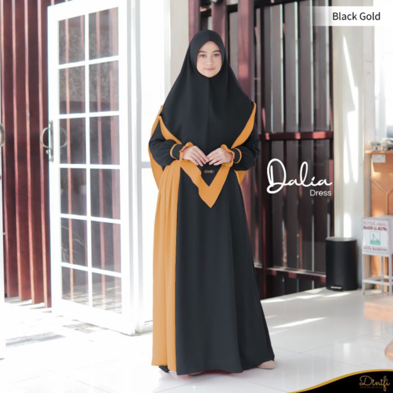 Mouza || Omah Hijab || Dalia dress set || gamis set || gamis polos