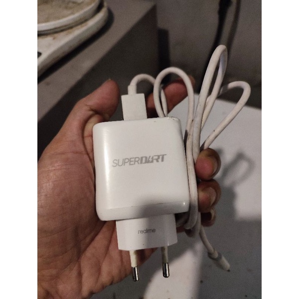 charger realme 7pro 65watt second copotan
