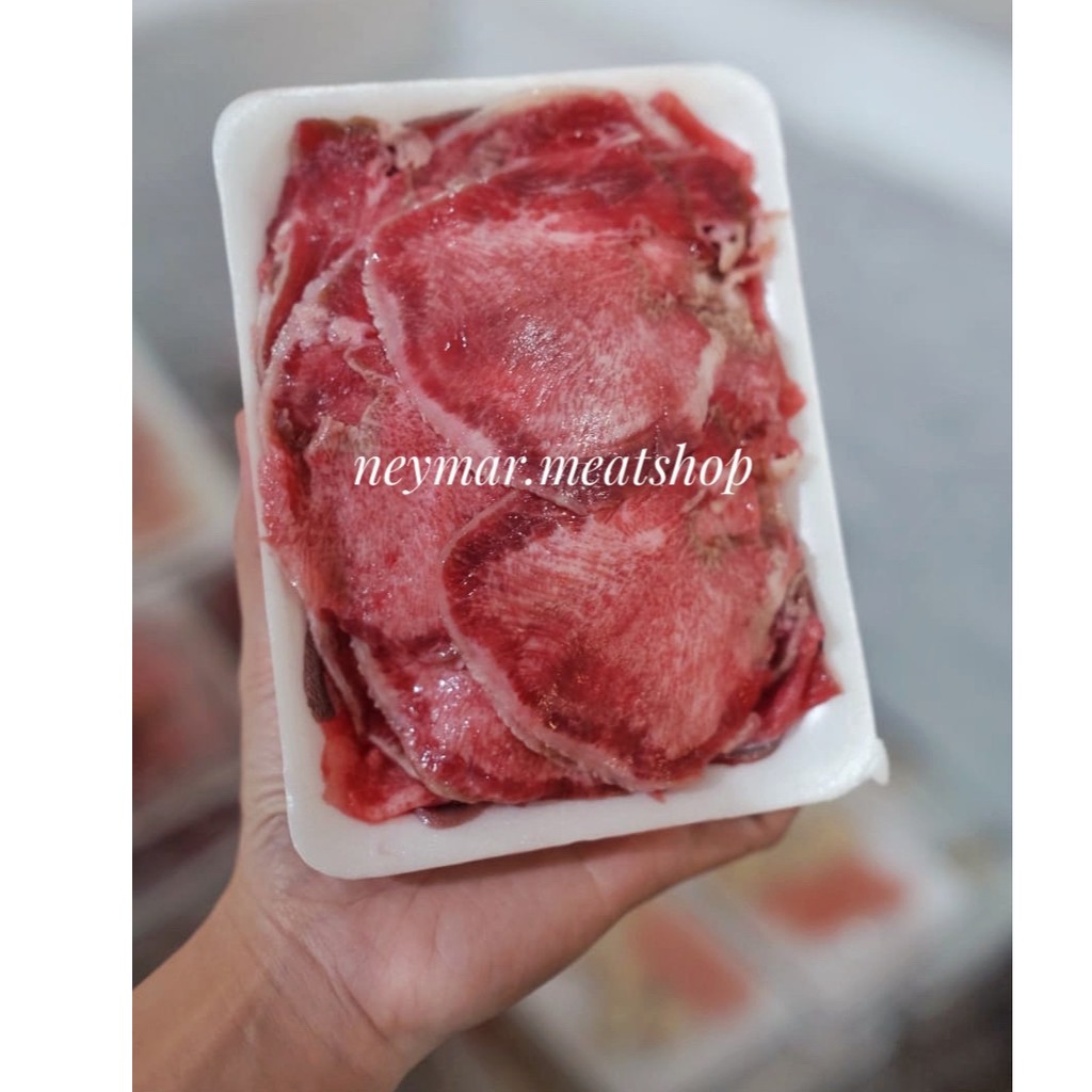 

Gyu Tan /Lidah sapi slice tipis/ Ox tongue 250gr
