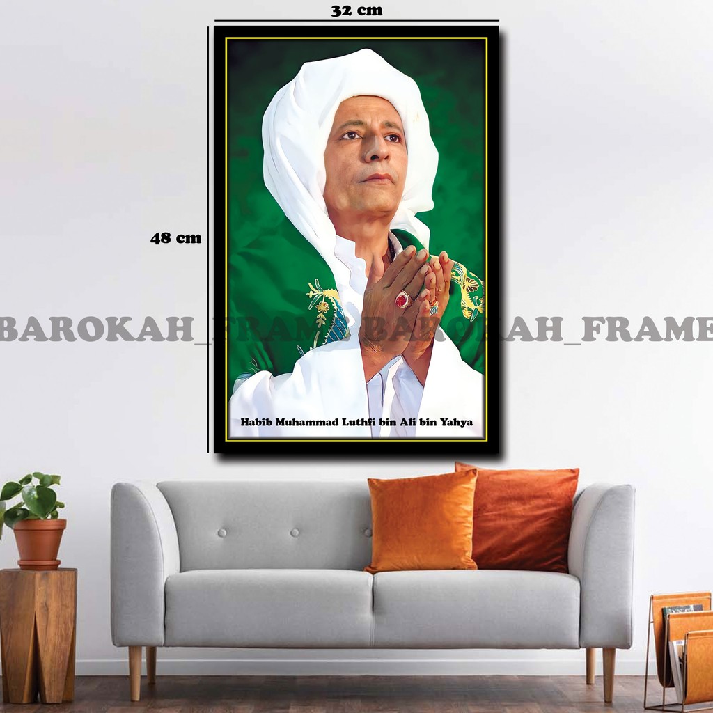 Foto Habib Luthfi poster gambar bingkai 32x48cm