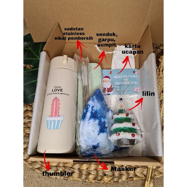

Hampers kado parsel gift lilin natal Christmas new year Tahun Baru / New Normal Kit