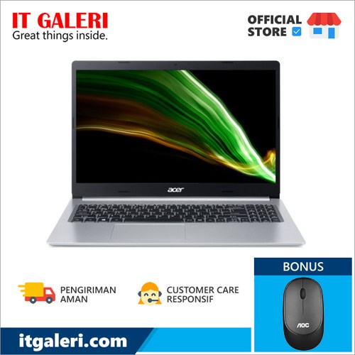 ACER ASPIRE 5 A515-45-R5XD NX.A7ZSN.007 R5-5500U/8GB/512GB/WIN11+OHS2021/SILVER BONUS MOUSE