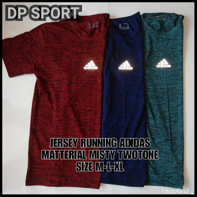 Jersey Baju Santai Adidas Baju Bahan Misty Twotone Shopee Indonesia