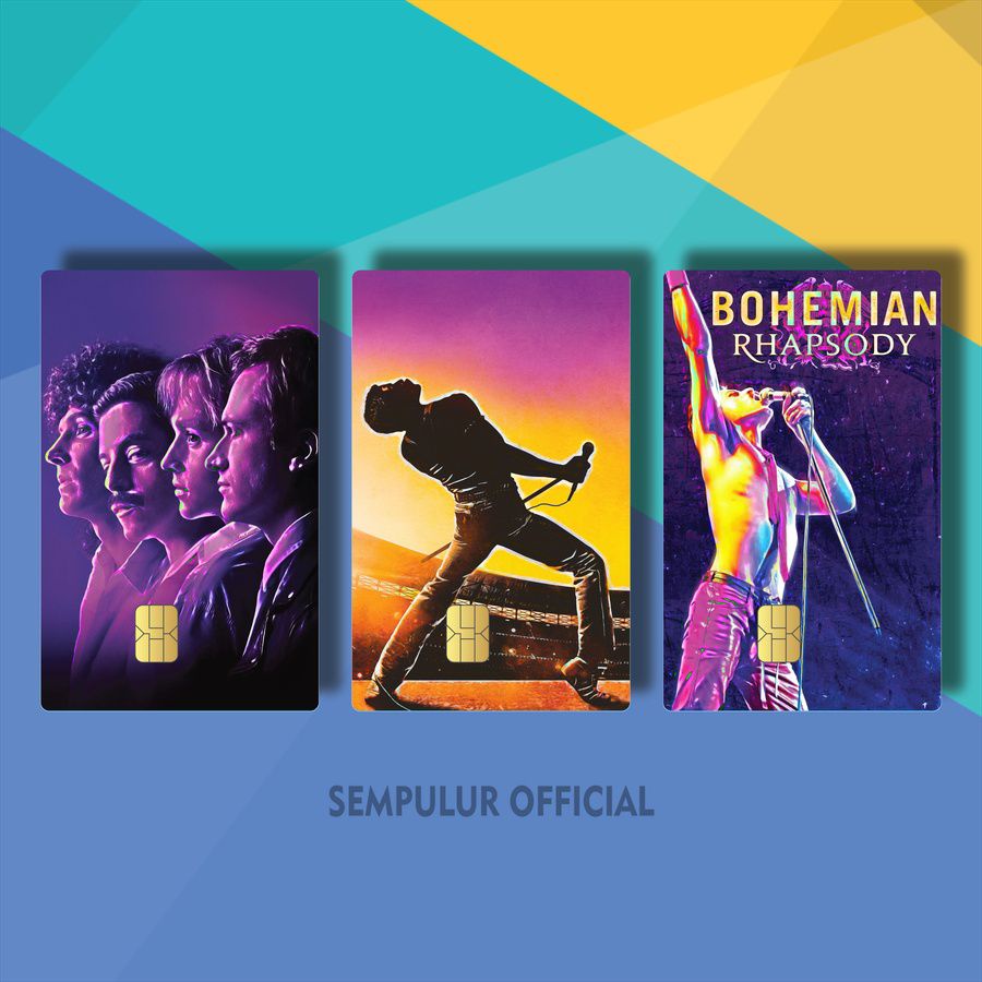 GARSKIN CARD ATM GRUP BAND QUEEN HOLOGRAM WDXG4/TIS0O/ COVER KARTU ATM ANGGOTA BAND QUEEN / ATM POPU