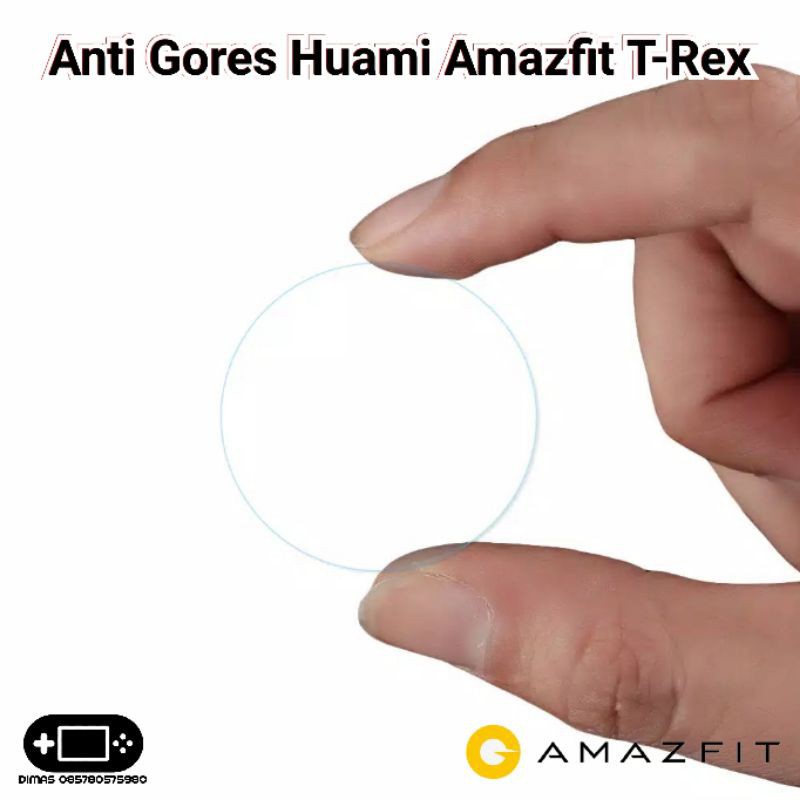 Pelindung Layar Tempered glass Smatwatch Huami Amazfit T-rex