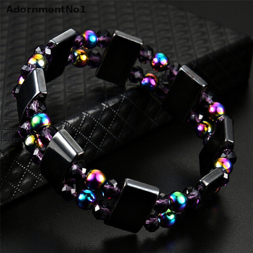 (AdornmentNo1) Gelang Tangan Magnetik Manik-Manik Batu Alam Untuk Terapi Kesehatan / Menurunkan Berat Badan