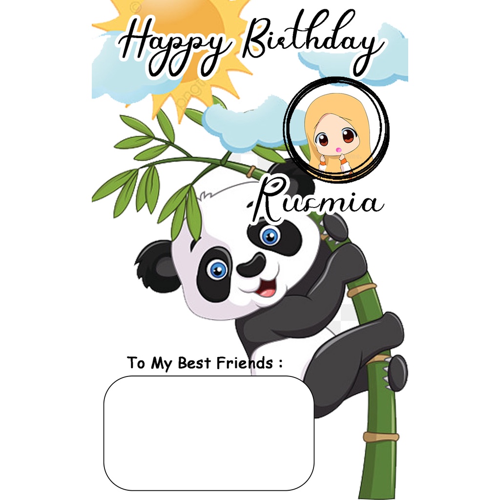 TEMA ISHWAR 09 UNDANGAN ULANG TAHUN ULTAH ULANGTAHUN KARTU UNDANGAN BIRTHDAY SURAT UNDANGAN KERTAS K