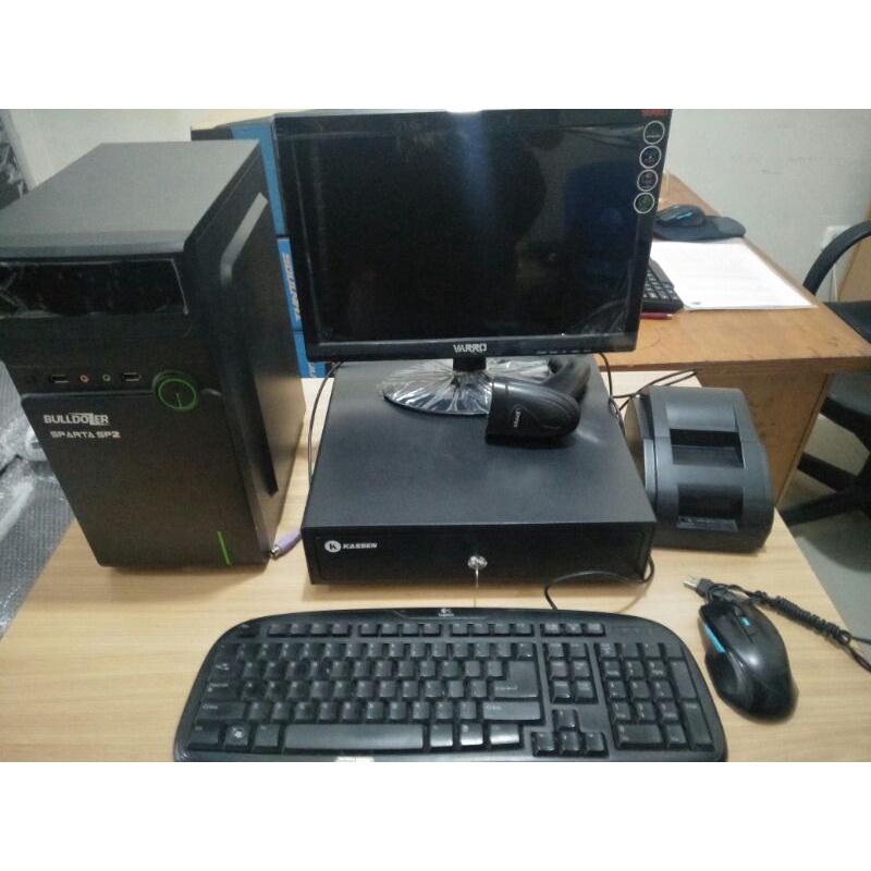 Komputer kasir Lengkap siap pakai ll Komputer kasir dgn Aplikasi kasir ipos 4  siap kerja dengan maksimal ll Komputer kasir core i3 ll Komputer kasir komplit ll Komputer kasir siap pakai core i3 ll Komputer kasir siap pakai