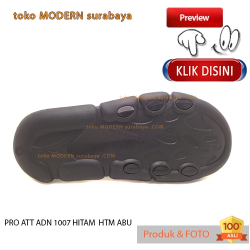 Sandal pria casual sandal slide karet murah PRO ATT ADN 1007 HITAM HTM ABU