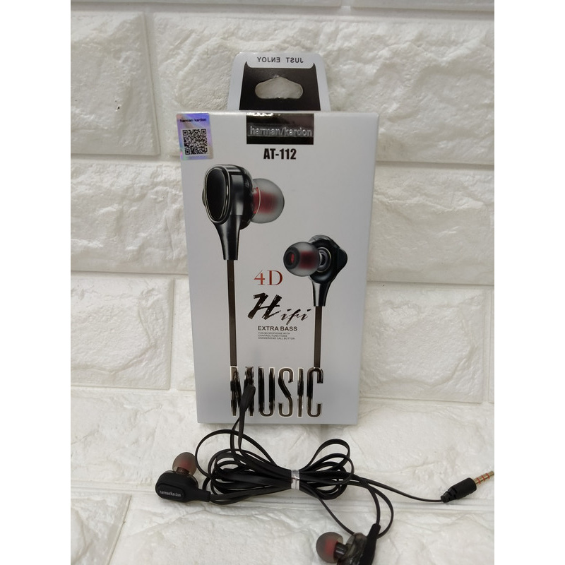 HF HANDSFREE HEADPHONE HEADSET EARPHONE AT-112H.Kardon