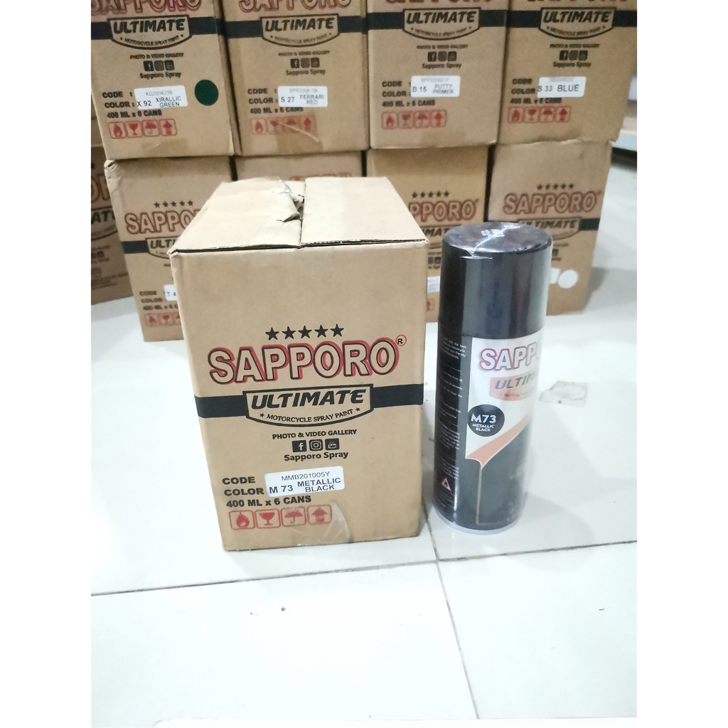 Cat Semprot Sapporo Ultimate M73 Metallic Black