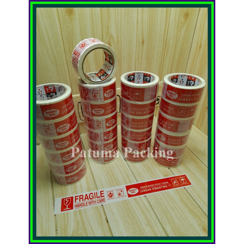 

Lakban Fragile Jangan Dibanting Kombinasi Merah Putih