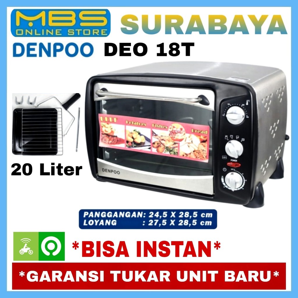 Jual Oven Listrik Denpoo Deo T Alat Pemanggang Kapasitas Liter