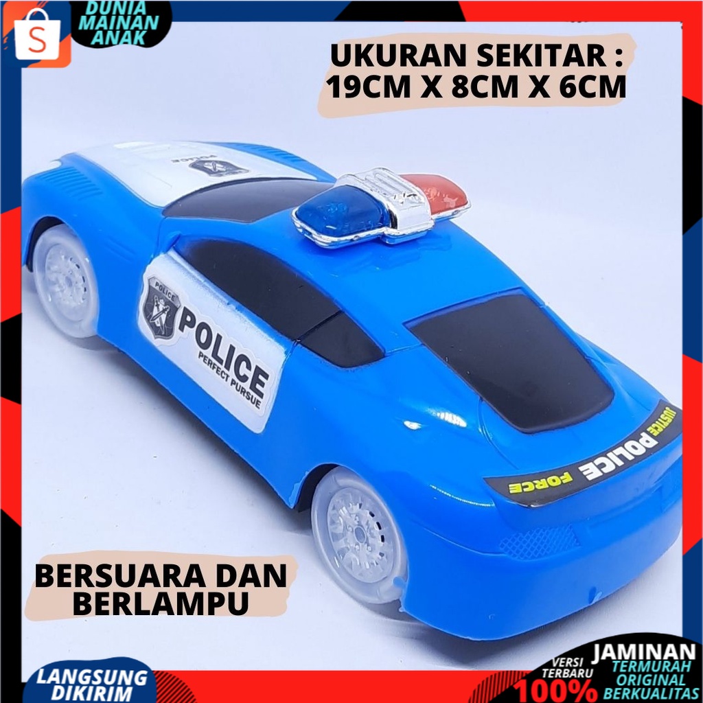 ( BISA COD ) PROMO Mainan Anak Mobil Polisi Baterai Super Police Car Ada Musik Dan Lampu / Mainan Anak Laki Laki SNI Murah