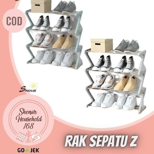 NEW, SHENAR RAK SEPATU TEMPAT PENYIMPAN SANDAL FLAT SHOES RAK SUSUN TINGKAT SERBAGUNA RAK SEPATU Z