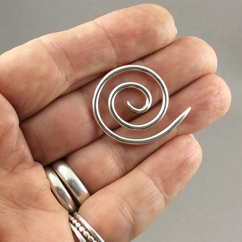 Jarum Benang Rajut Spiral Handmade Bahan Stainless Steel Untuk Sweater / Permadani