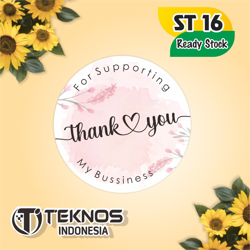 

STIKER LABEL THANK YOU KEKINIAN ST 16 MURAH ECER