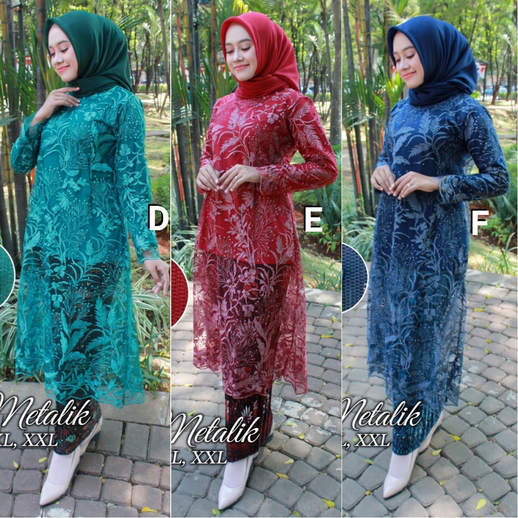 HARGA PROMO HARI INI.. ! Stelan Kebaya Modern Tunik Mutiara Tujuh Pilihan