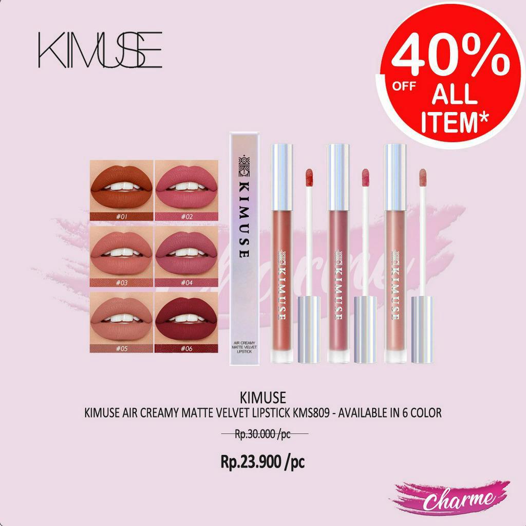 (READY &amp; ORI) Kimuse Air Creamy Matte Velvet Lipstick KMS809