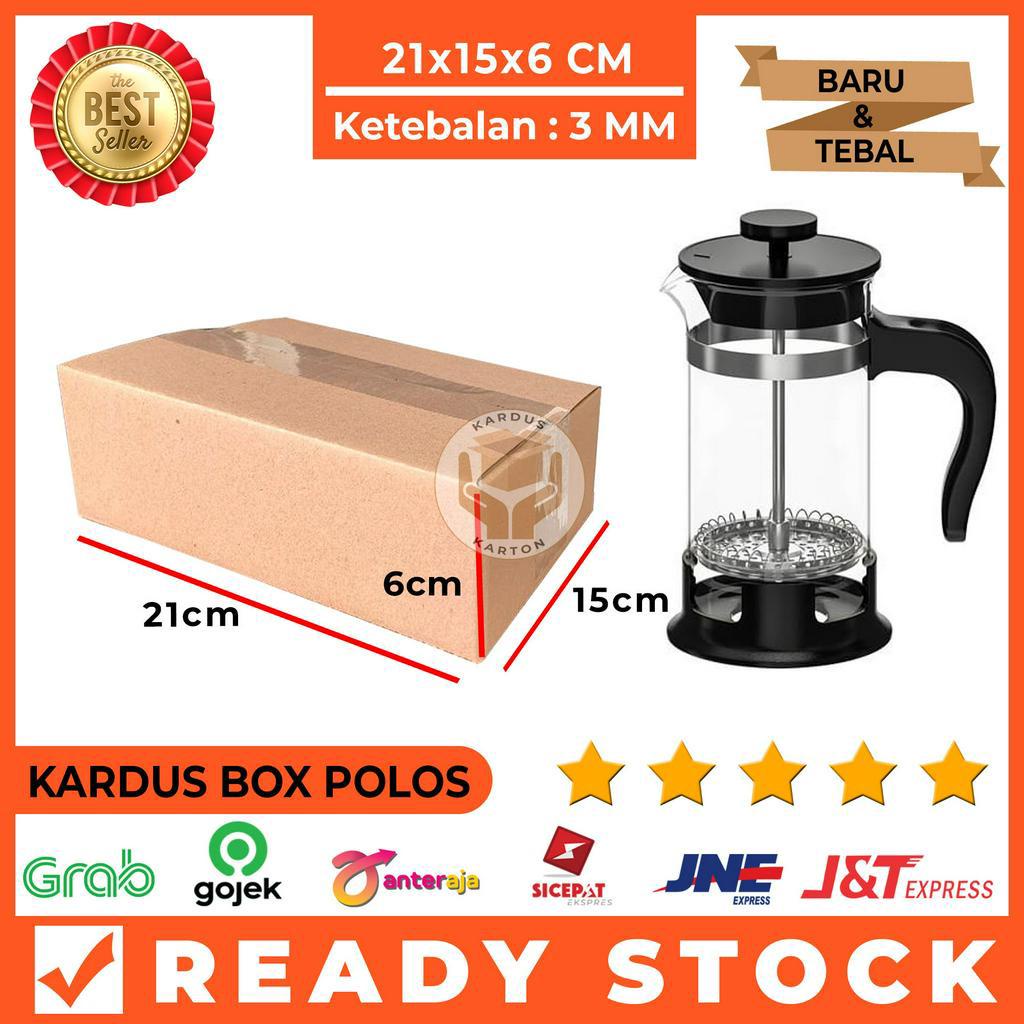 

Kardus Polos / Karton Box Packing 21x15x6 Cm Single Wall, Tebal 3 MM
