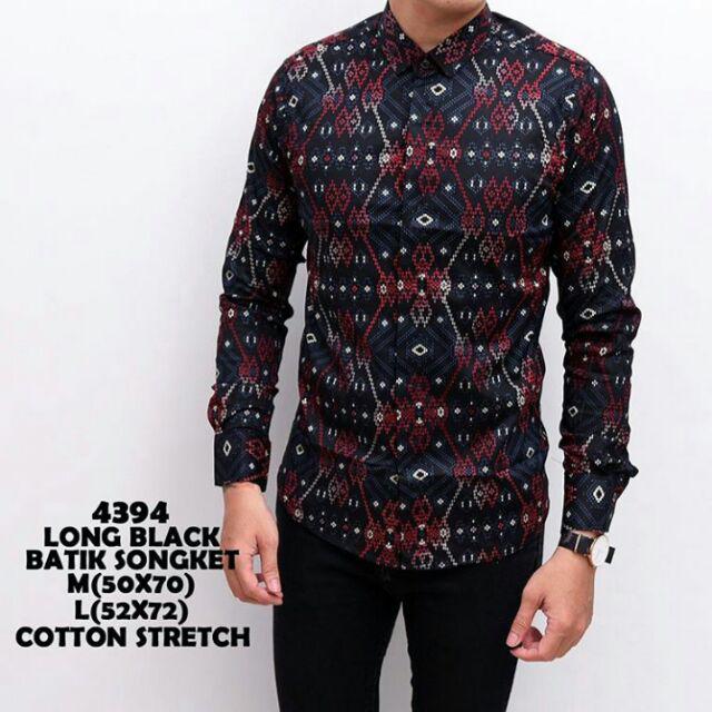 NEW ARRIVAL DISTRO BATIK PRIA BORDIR SOGAN HRB026 BATIKAF NOTOARTO BATIK IPNU-IPNU HEM PRIA bel-HITAM 4394