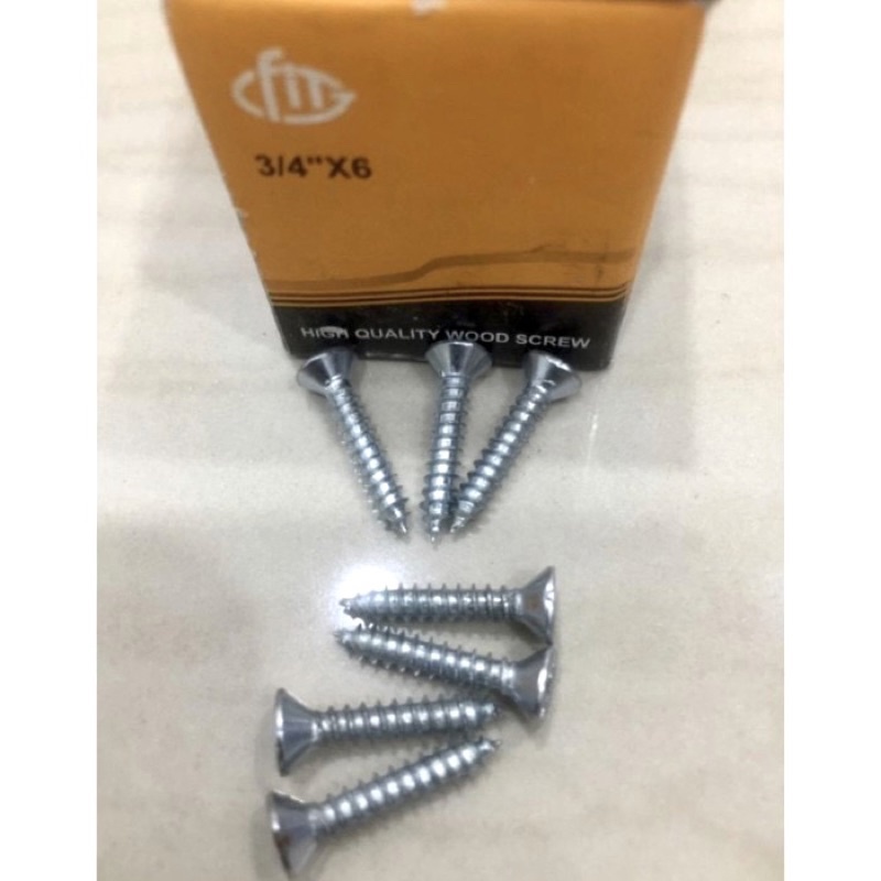 ELT/FIT Skrup kayu 3/4 x 6 Sekrup kayu 3/4x6 Sekerup kayu 3/4"x6 baut cacing