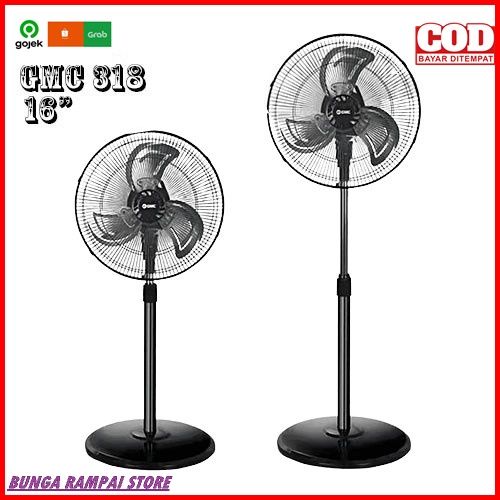 PROMO Kipas Tornado GMC 318,Kipas Angin Berdiri Besi GMC 318
