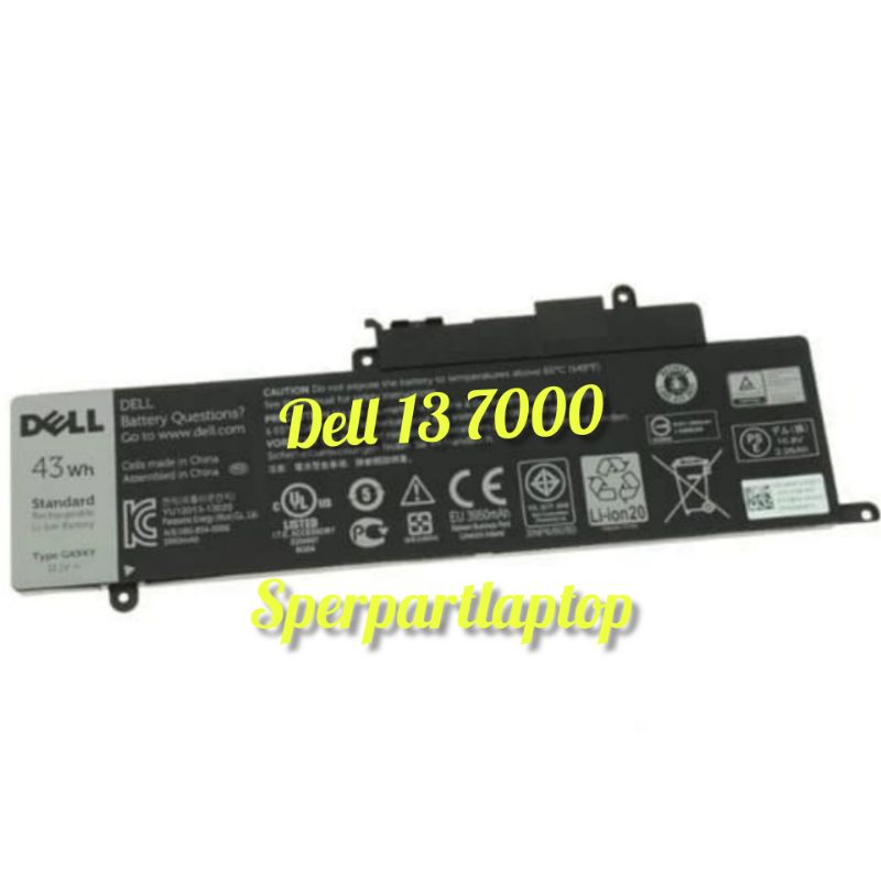 Baterai Dell Inspiron 13 7000 GK5KY Inspiron 13 7347 4K8YH ORIGINAL