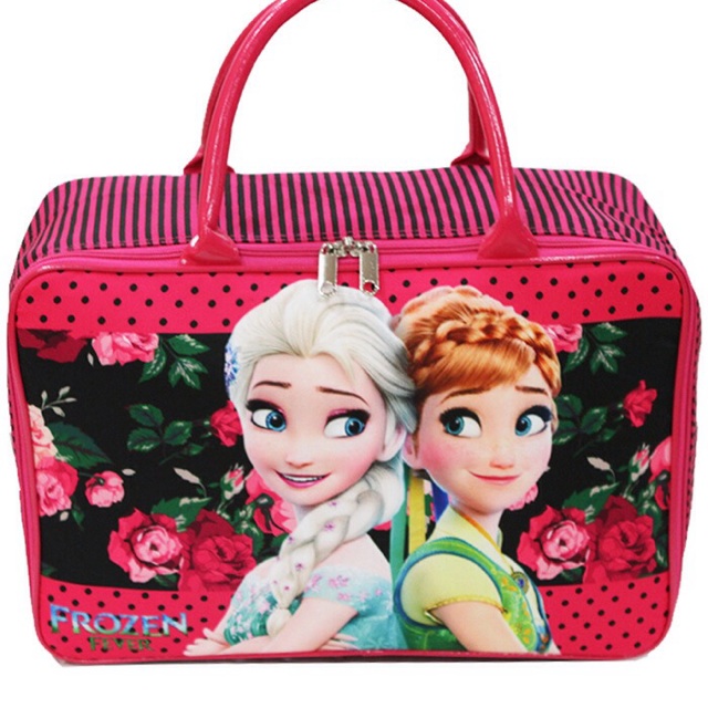 Tas koper travel bag frozen kanvas