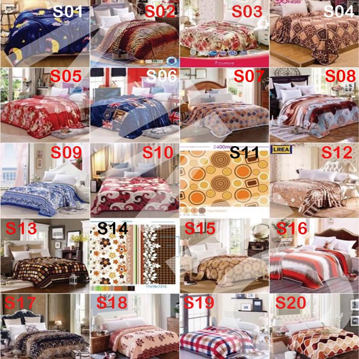 Selimut Bulu Motif Dewasa 150x200 tebal Halus Lembut  Impor Tidak Rontok