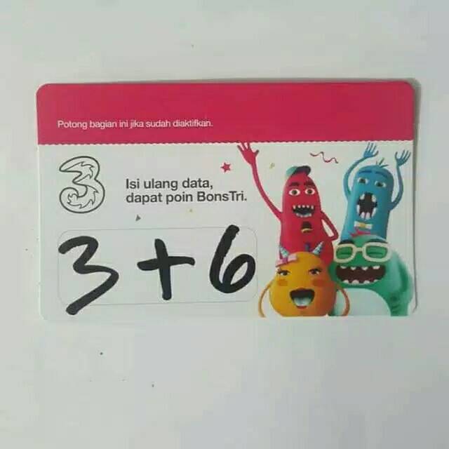 Voucher tri 3+6gb