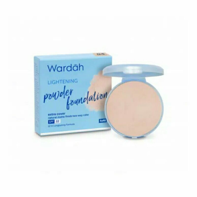 ❤️GROSIR❤️ WARDAH REFFIL POWDER FOUNDATION EXTRA COVER / ISI ULANG