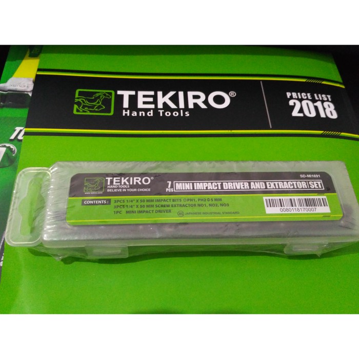 TEKIRO - OBENG KETOK SET 7 PCS MINI - ORIGINAL