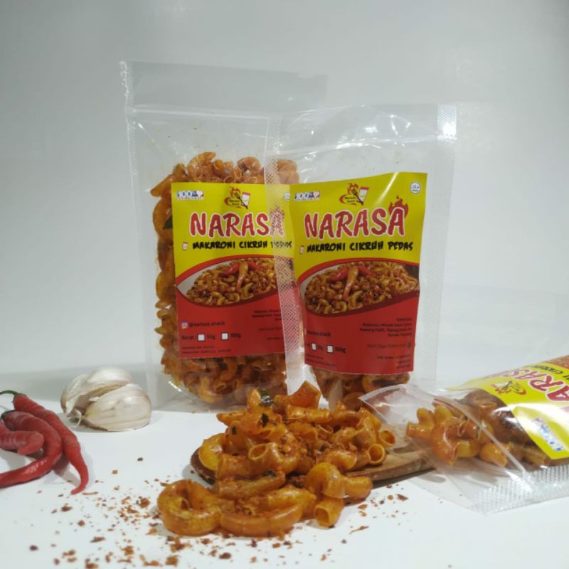 

MAKARONI CIKRUH NARASA DAUN JERUK PEDAS / MAKRONI BANTET / CEMILAN GURIH