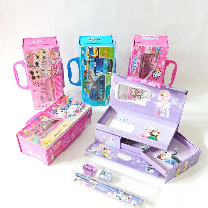 

FBI Kotak Pensil Karton Set 3 Susun/Tempat Pensil Dus/Pencil Case
