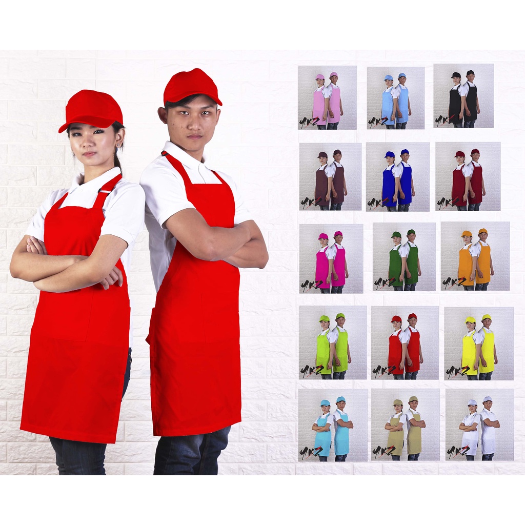 apron barista polos/ celemek polos / apron kitchen / apron barber / apron chef /apron barista warna 