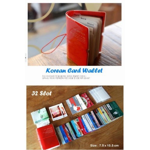 Korean Card Wallet 32 Slot (Dompet khusus kartu, muat 32 kartu)