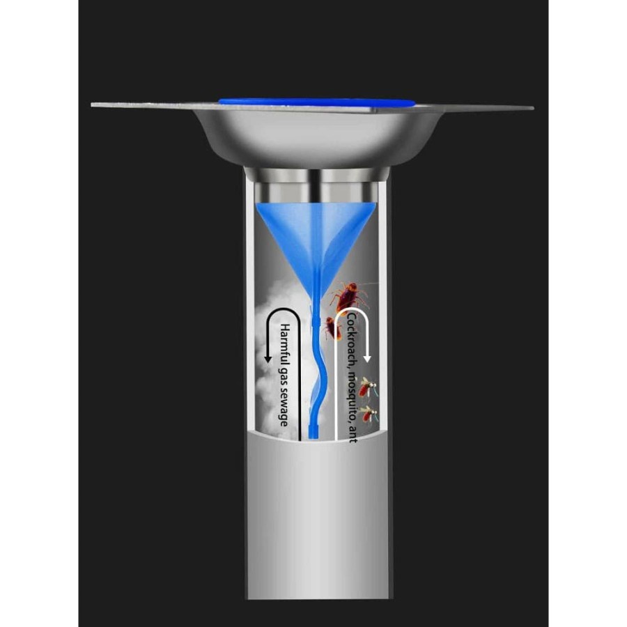 Silikon Penutup Lubang Pipa Sewer Seal Leak Water Pipe Draininner - Blue