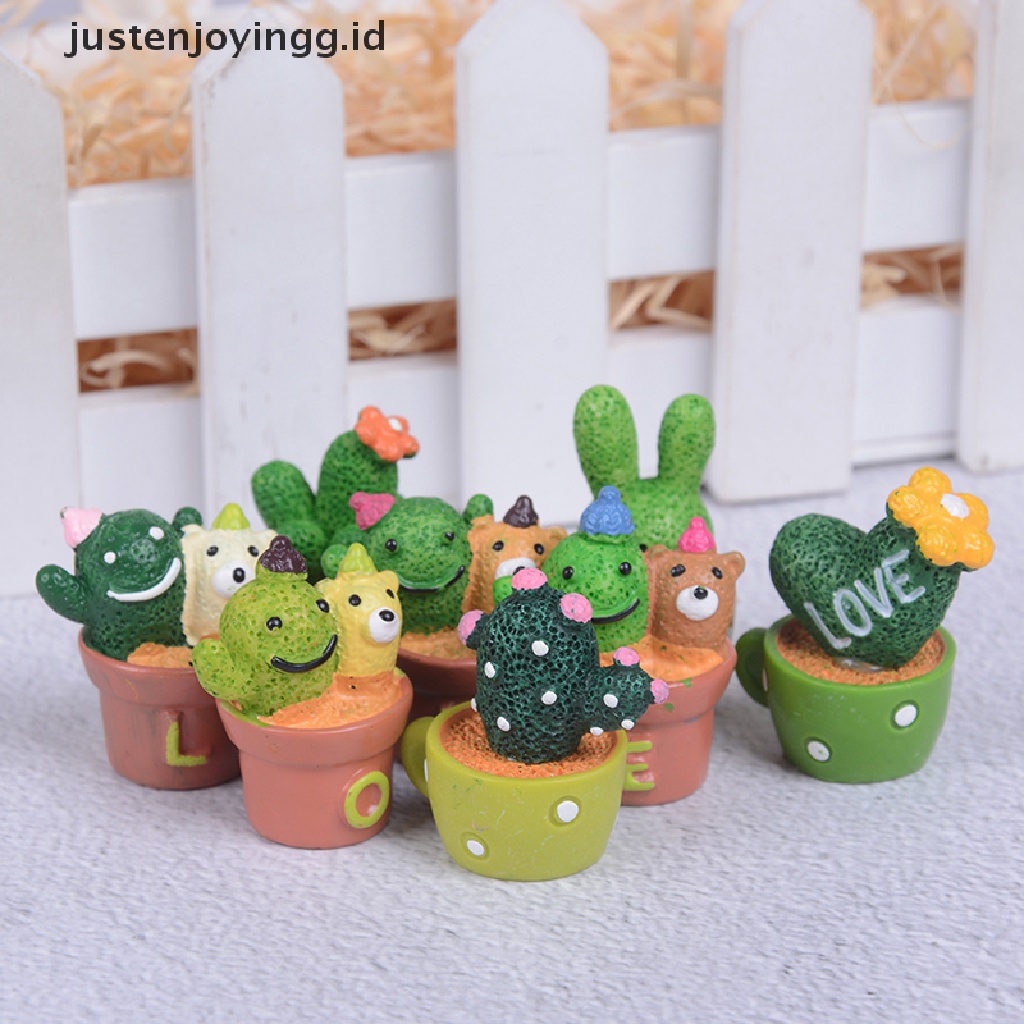 Ornamen Miniatur pot Kaktus Untuk Dekorasi Taman Rumah Boneka