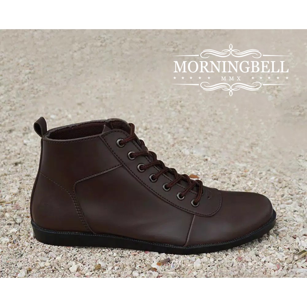 MORNINGBELL - Sepatu Boots Klasik Formal Kerja Kantoran Casual Pria Cowok