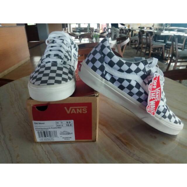 Vans Old Skool Checkerboard Pewter Marshmallow BNIB Original 100% no kw2an size 9