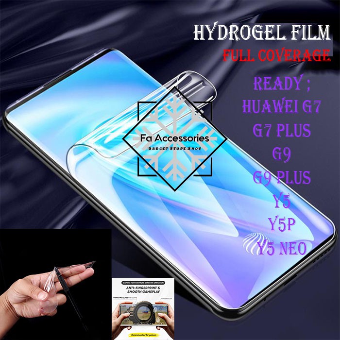 FA ANTI GORES JELLY HYDROGEL HUAWEI G7 G7PLUS G9 G9PLUS Y5 Y5P Y5NEO SCREEN PROTECTOR GUARD PLUS NEO